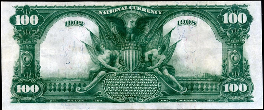 1902 $100 National Bank Note | Pittsburgh, Pennsylvania | Date Back | Fr. 689 | Charter #6301 | X-RARE – One of Only 4 Known | High Grade